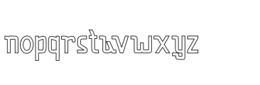 Capricorn Serif Outline Font LOWERCASE