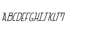 Capricorn Serif Thin Italic Font UPPERCASE