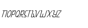 Capricorn Serif Thin Italic Font UPPERCASE