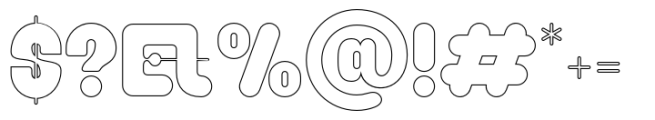 Caprifig Regular Outline Font OTHER CHARS