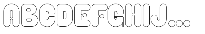 Caprifig Regular Outline Font UPPERCASE