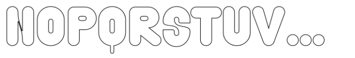 Caprifig Regular Outline Font UPPERCASE