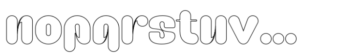 Caprifig Regular Outline Font LOWERCASE