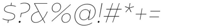 Caprina Thin Italic Font OTHER CHARS
