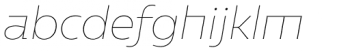 Caprina Thin Italic Font LOWERCASE