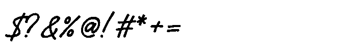 Caprint Script Font OTHER CHARS