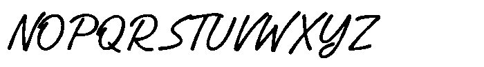 Caprint Script Font UPPERCASE