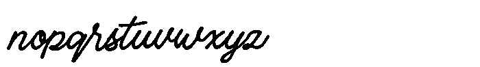 Caprint Script Font LOWERCASE