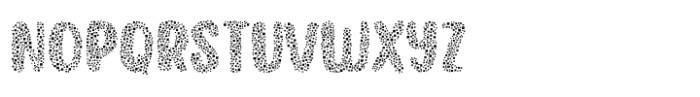 Capuchin Blot Rough Font UPPERCASE