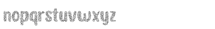 Capuchin Blot Rough Font LOWERCASE