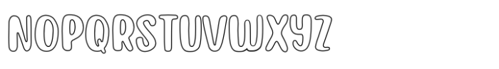 Capuchin Outline Font UPPERCASE