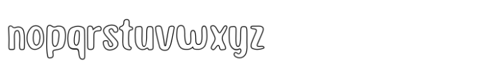 Capuchin Outline Font LOWERCASE