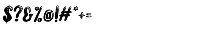 Capuchin Pressed Italic Rough Font OTHER CHARS