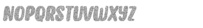 Capuchin Stipple Italic Rough Font UPPERCASE