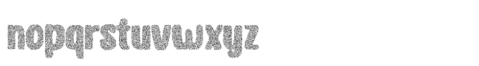 Capuchin Stipple Rough Font LOWERCASE