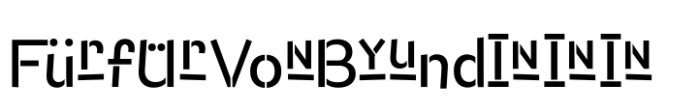 Capybara Z Catchword Stencil Font OTHER CHARS