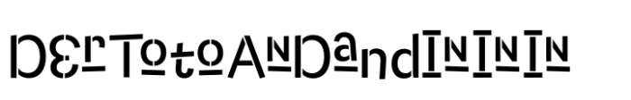 Capybara Z Catchword Stencil Font LOWERCASE