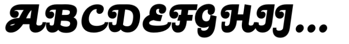 Caraphic Script Bold Italic Font UPPERCASE