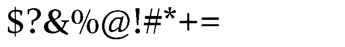 Carat Nova Medium Font OTHER CHARS