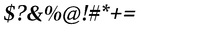 Carat Nova Semibold Italic Font OTHER CHARS
