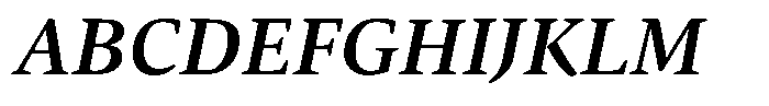 Carat Nova Semibold Italic Font UPPERCASE