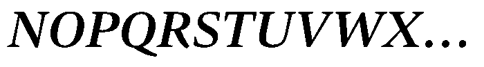 Carat Nova Semibold Italic Font UPPERCASE