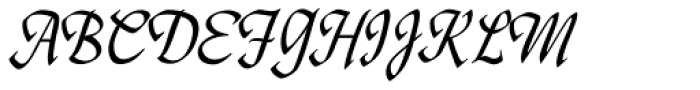 Caravan Script Condensed Regular Font UPPERCASE