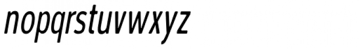 Carawan Condensed Oblique Font LOWERCASE