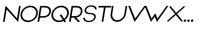 Carbon Nuvo Italic Font UPPERCASE