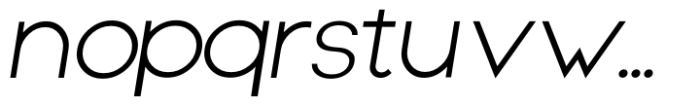 Carbon Nuvo Italic Font LOWERCASE