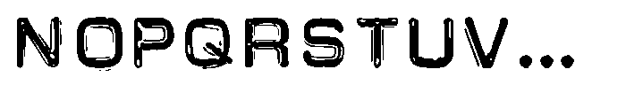Carbon Steel Bold Font UPPERCASE
