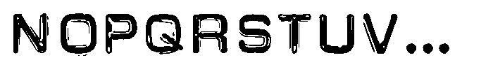 Carbon Steel Bold Font LOWERCASE