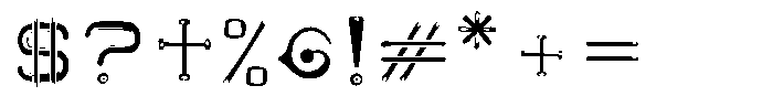 Carbon Steel Thin Font OTHER CHARS