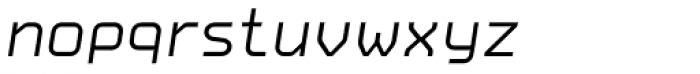 Carbon Thin Italic Font LOWERCASE