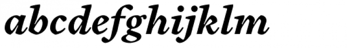 Cardea Basic Bold Italic Lining Font LOWERCASE