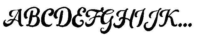 Cardeals Script Font UPPERCASE