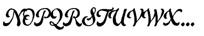 Cardeals Script Font UPPERCASE