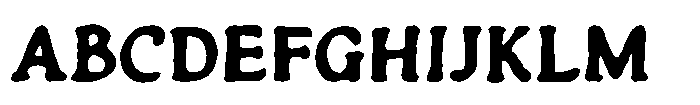 Cardeals Serif Font UPPERCASE