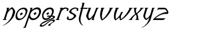 Cardinal Italic Font LOWERCASE