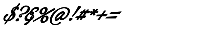 Careera Script Bold Italic Font OTHER CHARS