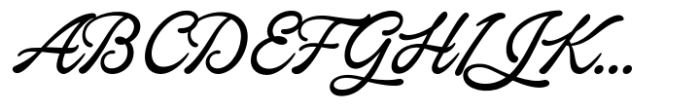 Careera Script Regular Font UPPERCASE