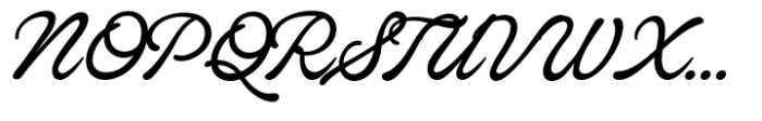 Careera Script Regular Font UPPERCASE