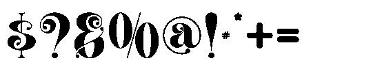 Carevo Regular Font OTHER CHARS