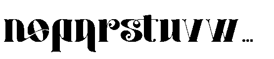 Carevo Regular Font LOWERCASE