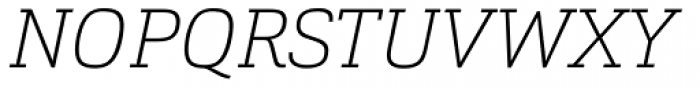 Cargan Thin Italic Font UPPERCASE