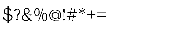 Carhane Font OTHER CHARS