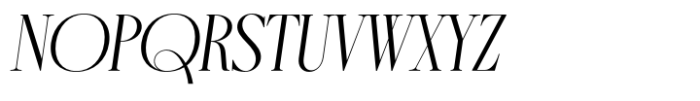 Carika Italic Font UPPERCASE