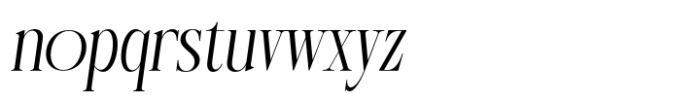 Carika Italic Font LOWERCASE
