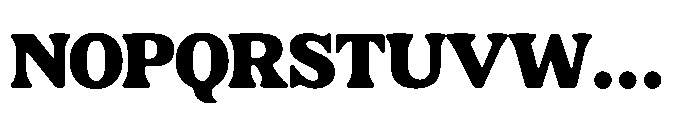 Cario Black Font UPPERCASE