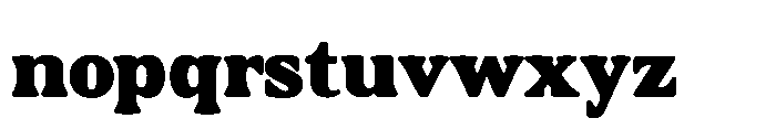 Cario Black Font LOWERCASE